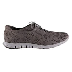 Cole Haan Zerogrand Perforated Shoes Womens 8 Gray Leather Sneakers W03206